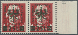 ** Dt. Besetzung II WK - Laibach: 1944, 2 L. Dunkelkarmin Mit Grünen Aufdruck 'Provinz Laibach Ljubljan - Occupazione 1938 – 45