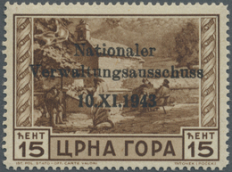 ** Dt. Besetzung II WK - Montenegro: 1943, 15 Cent. Freimarke Mit Aufdruck Postfrisch. Wie In Der Miche - Occupation 1938-45