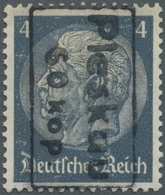 ** Dt. Besetzung II WK - Russland - Pleskau (Pskow): 1941, 60 Kop. Auf 4 Pfg. Hindenburg Mit Handstempe - Occupazione 1938 – 45