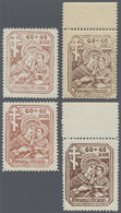 ** Dt. Besetzung II WK - Russland - Pleskau (Pskow): 1941/42, 4 Postfrische Werte 60+40 Kop. Hilfe Für - Occupation 1938-45