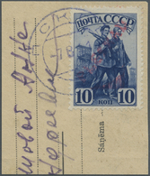 Brfst Dt. Besetzung II WK - Russland - Pleskau (Pskow): 1941, 10 Kop. (Russland Mi.Nr.: 786) Mit Rotem Gum - Bezetting 1938-45