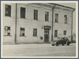 Dt. Besetzung II WK - Russland - Pleskau (Pskow): 4 S/w Fotos Mit Einmal Postamt Wo Die Post Eröffne - Bezetting 1938-45