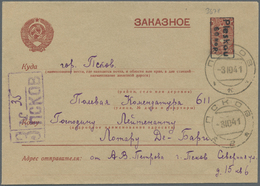 GA Dt. Besetzung II WK - Russland - Pleskau - Ganzsachen: 1941, Ganzsache U 6 B Mit Attest Dr. Rommersk - Occupation 1938-45