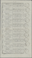 Br Dt. Besetzung II WK - Serbien: 1943, Paketbestätigungsliste Von MARGITA Mit 10 K1-Stempeln Und Als E - Occupation 1938-45