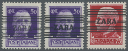 ** Dt. Besetzung II WK - Zara: 1943, Freimarken Von Italien Mit Geändertem Aufdruck, 50 Cent. Type I, 5 - Bezetting 1938-45