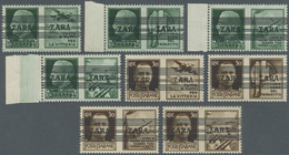 ** Dt. Besetzung II WK - Zara: 1943, Freimarken Von Italien Mit Propaganda-Nebenfeld Mit Geändertem Auf - Occupation 1938-45