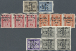 ** Dt. Besetzung II WK - Zara - Portomarken: 1943, Portomarken: 5 C. / 20 C. Und 30 C. / 50 C. Mit Aufd - Occupation 1938-45