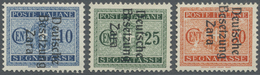 * Dt. Besetzung II WK - Zara - Portomarken: 1943, Portomarken: 10 C., 25 C. Und 30 C. Mit Aufdruck Zar - Bezetting 1938-45