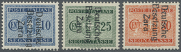 * Dt. Besetzung II WK - Zara - Portomarken: 1943, Portomarken: 10 C., 25 C. Und 30 C. Mit Aufdruck Zar - Occupation 1938-45