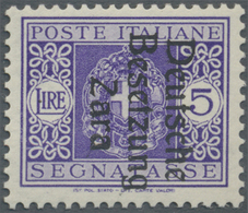 ** Dt. Besetzung II WK - Zara - Portomarken: 1943, Portomarken: 5 Lire Mit Aufdruck Zara In Der Type "I - Occupazione 1938 – 45