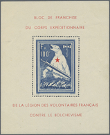 * Dt. Besetzung II WK - Private Ausgaben: 1941. Frankreich Freiwilligen Legion: EISBÄR-Block. Oben Bes - Bezetting 1938-45