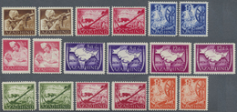 ** Dt. Besetzung II WK - Nationales Indien (Freies Indien): 1943, Eine Komplette Postfrische Serie Gezä - Occupazione 1938 – 45