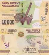 MADAGASCAR  Attractive  Newly Issued 10'000 Ariary    Pnew   2017 UNC. - Madagascar