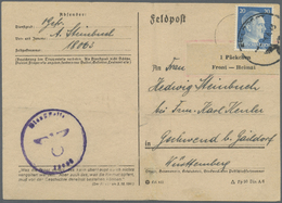 Br Feldpostmarken: 1943: Kuban-Päckchen-Zulassungsmarke, Type I, Breitrandig Geschnittenes, Sehr Gut Er - Altri & Non Classificati