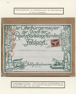 Br Feldpost 2. Weltkrieg: 1942, Päckchenzulassungsmarke Gezähnt Mit Rollstempel "NÜRNBERG 17.11.42" Auf - Andere & Zonder Classificatie