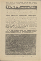 Feldpost 2. Weltkrieg: Flugblätter, Ostfront, 1942: UdSSR-Propaganda "Frontnachtrichten" Nr. 94, Nr. - Altri & Non Classificati