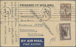 Br Feldpost 2. Weltkrieg: 1943, POW Card From German POW (Luftwaffe)  From Camp 44 Ottawa Base Office F - Other & Unclassified