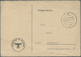 Br Feldpost 2. Weltkrieg: 1944, Festung Lorient, Funknachrichtenkarte Mit Text Vom 10.12., Versendet Mi - Other & Unclassified