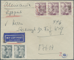 Br Feldpost 2. Weltkrieg: 1944, SPANISCHER FLUGBRIEF 31.3. Mit Handstempel BARCELONA, Frankiert, Mit Sp - Other & Unclassified