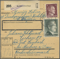 Br Kriegsgefangenen-Lagerpost: 1944, 3.8., Deutsches Reich Lagerpost, Frankierte Paketkarte (Stammteil) - Other & Unclassified