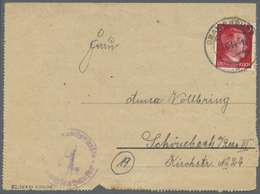 Br KZ-Post: Auschwitz (Oberschles.)2, 31.10.44, Oranienburg, 30.5.42 Und 27.4.44, 3 KZ-Belege Mit Entsp - Covers & Documents