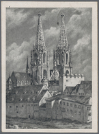 Br Lagerpost: Regensburg: 1948, Camp Post 5 Pf. (Ukraine) Auf Ansichtskarte Regensburg In Guter Bedarfs - Altri & Non Classificati