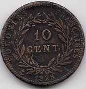 Colonies Françaises - Charles X - 10 Centimes 1825A - Other & Unclassified