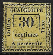 GUADELOUPE - TAXE - YVERT N° 10 OBLITERE - COTE = 220 EUR. - Used Stamps