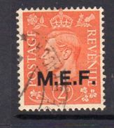 BOIC, Middle East Forces 1943-7 2d 13½mm Overprint On GB, Used, SG M12 (A) - Occup. Britannica MEF