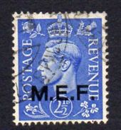 BOIC, Middle East Forces 1943-7 2½d 13½mm Overprint On GB, Used, SG M13 (A) - Occup. Britannica MEF