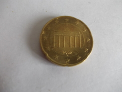 Monnaie Pièce De 20 Centimes D' Euro De Allemagne Année 2002 Valeur Argus 1 € - Germania