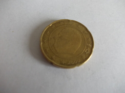 Monnaie Pièce De 20 Centimes D' Euro De Belgique Année 2000 Valeur Argus 1 € - Belgio