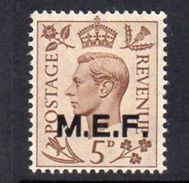 BOIC, Middle East Forces 1943-7 5d 13½mm Overprint On GB, Hinged Mint, SG M15 (A) - British Occ. MEF