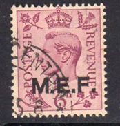 BOIC, Middle East Forces 1943-7 6d 13½mm Overprint On GB, Used, SG M16 (A) - Occup. Britannica MEF