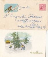 BIRDS, SPARROW, WINTERG GAMES, LILIPUT COVER STATIONERY AND POSTCARD, ENTIER POSTAL, 1962, ROMANIA - Moineaux