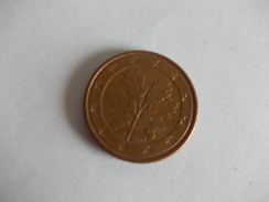 Monnaie Pièce De 5 Centimes D' Euro De Allemagne Année 2002 Valeur Argus 1 € - Germania