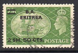 BOIC, BA Eritrea 1951 2s.50 On 2/6d Overprint On GB, Used, SG E30 (A) - Eritrée