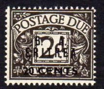 BOIC, BA Eritrea 1950 20c. On 2d Postage Due Overprint On GB, Hinged Mint, SG ED8 (A) - Eritrea