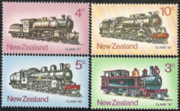 New Zealand,  Scott 2017 # 517-520,  Issued 1973,  Set Of 4,  MNH,  Cat $ 2.90,  Trains - Nuovi