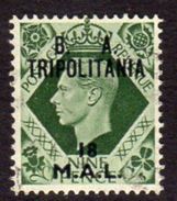 BOIC, BA Tripolitania 1950 18l. On 9d Overprint On GB, Used, SG T22 (A) - Tripolitania