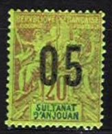 ANJOUAN, Yv 23A, * MLH, F/VF, Cat. € 22,00 - Unused Stamps