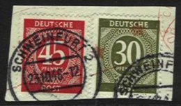 GERMANY, Bizone, Yv 18, 21: Mi 928, 931, Used, F/VF - Oblitérés