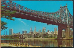 °°° 7799 - NY - NEW YORK - QUEENSBORO BRIDGE - 1971 With Stamps °°° - Brücken Und Tunnel