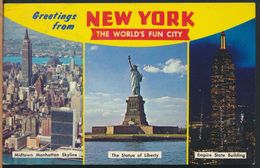 °°° 7801 - NY - NEW YORK - VIEWS - 1974 With Stamps °°° - Panoramic Views