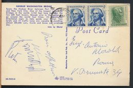 °°° 7807 - NY - NEW YORK - GEORGE WASHINGTON BRIDGE - With Stamps °°° - Ponti E Gallerie