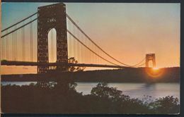 °°° 7809 - NY - NEW YORK - GEORGE WASHINGTON BRIDGE - 1959 With Stamps °°° - Puentes Y Túneles