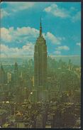 °°° 7821 - NY - NEW YORK - EMPIRE STATE BUILDING AT NIGHT - 1964 With Stamps °°° - Empire State Building