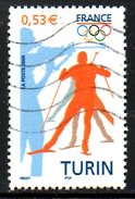 FRANCE. N°3876 De 2006 Oblitéré. J.O. De Turin/Biathlon. - Hiver 2006: Torino