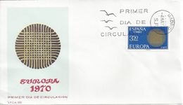 ESPAGNE -  ENVELOPPE 1er JOUR - FDC - EUROPA CEPT 1970 - 1970