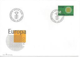 LIECHTENSTEIN -  ENVELOPPE 1er JOUR - FDC - EUROPA CEPT 1970 - 1970